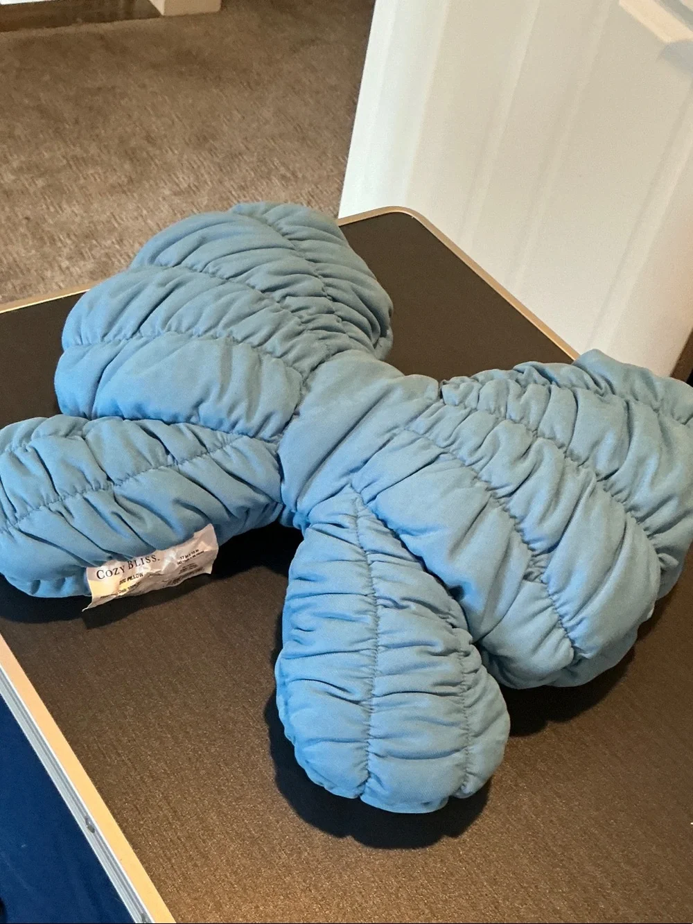 Blue Butterfly-Shaped Neck Pillow - Home Bedding